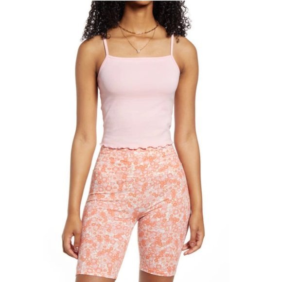 NWOT BP Square Neck Crop Camisole in Pink Candy (S) - Picture 10 of 10